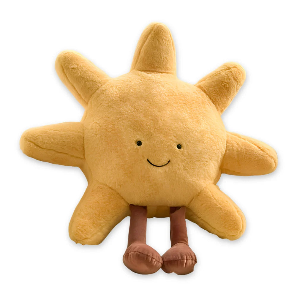 Decorative Cushion Sun & Moon Plush Cotton Blend