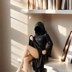 Decorative Figure Hooded Cloak Water-Resistant Indoor & Outdoor