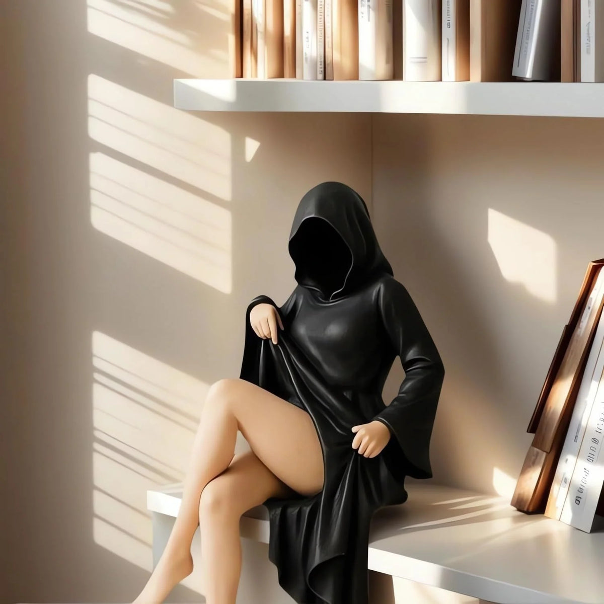 Decorative Figure Hooded Cloak Water-Resistant Indoor & Outdoor