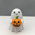Decorative Figurine Ghost Holding Pumpkin Durable Indoor Outdoor