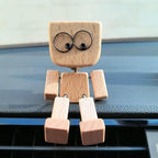 Decorative Figurine Natural Wood Wobbling Motion 12 Magnetic Faces