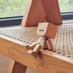 Decorative Figurine Natural Wood Wobbling Motion 12 Magnetic Faces