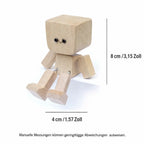 Decorative Figurine Natural Wood Wobbling Motion 12 Magnetic Faces