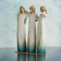 Decorative Figurine Three Sisters Hand-Painted Resin