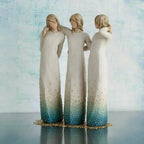 Decorative Figurine Three Sisters Hand-Painted Resin