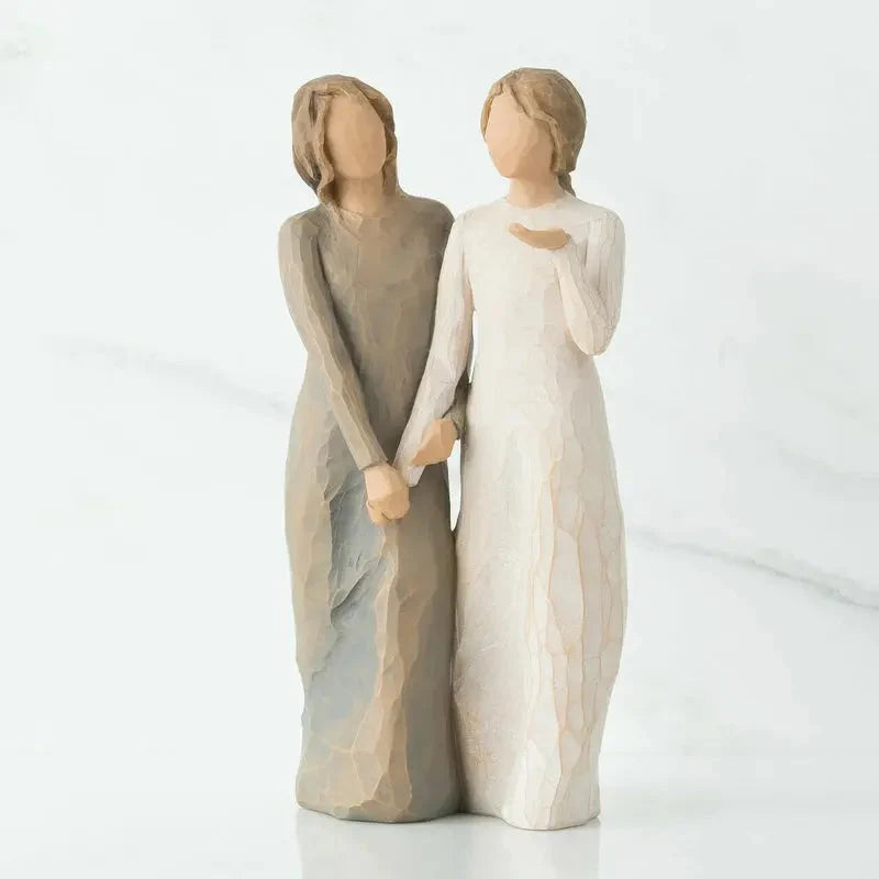 Decorative Figurine Three Sisters Hand-Painted Resin