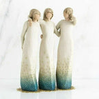 Decorative Figurine Three Sisters Hand-Painted Resin