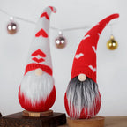 Decorative Gnome Figure Knitted Hat Fluffy Beard Tabletop Accent