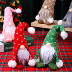 Decorative Gnome Figure Tabletop Green Hat & White Beard
