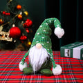 Decorative Gnome Figure Tabletop Green Hat & White Beard