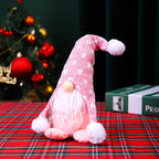 Decorative Gnome Figure Tabletop Green Hat & White Beard