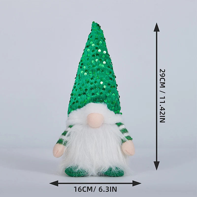 Decorative Gnome Handcrafted Glitter Hat & Fluffy Beard