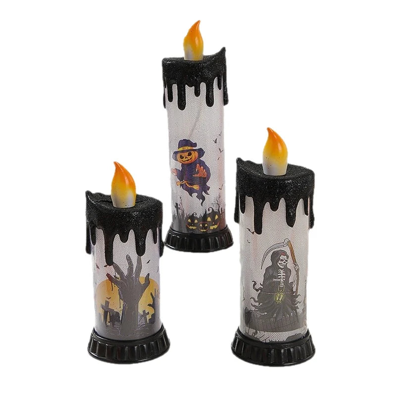 Decorative Halloween Light Creepy Figurine Candlelight Indoor & Outdoor