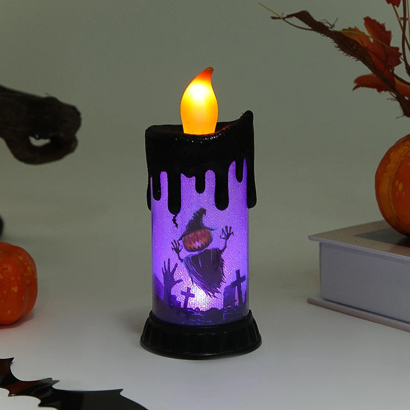 Decorative Halloween Light Creepy Figurine Candlelight Indoor & Outdoor