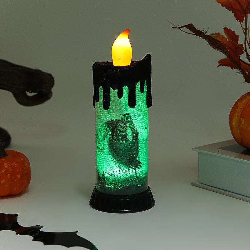 Decorative Halloween Light Creepy Figurine Candlelight Indoor & Outdoor
