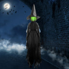 Decorative Hanging Witch Lifelike Premium Fabric Indoor & Outdoor