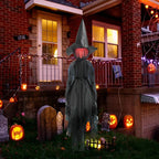 Decorative Hanging Witch Lifelike Premium Fabric Indoor & Outdoor