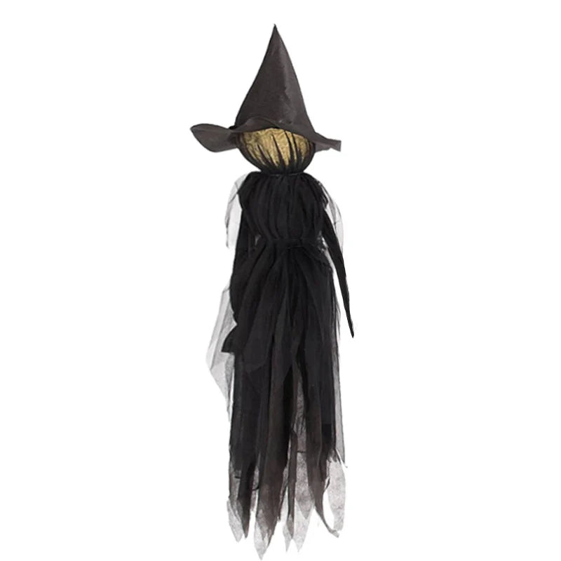 Decorative Hanging Witch Lifelike Premium Fabric Indoor & Outdoor