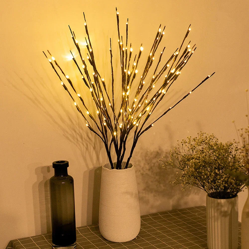 Decorative LED Branch Battery-Powered Warm White LEDs IP65 Waterproof