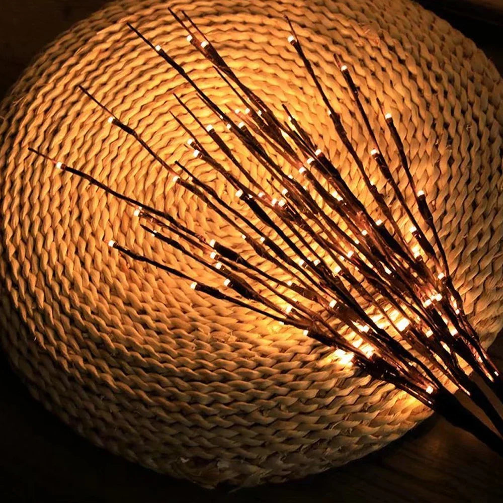 Decorative LED Branch Battery-Powered Warm White LEDs IP65 Waterproof
