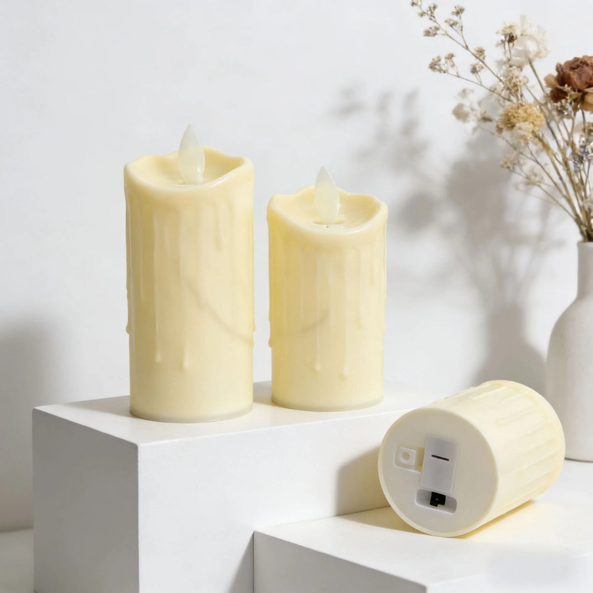 Decorative LED Candles Flameless Flicker Timer Battery-Operated