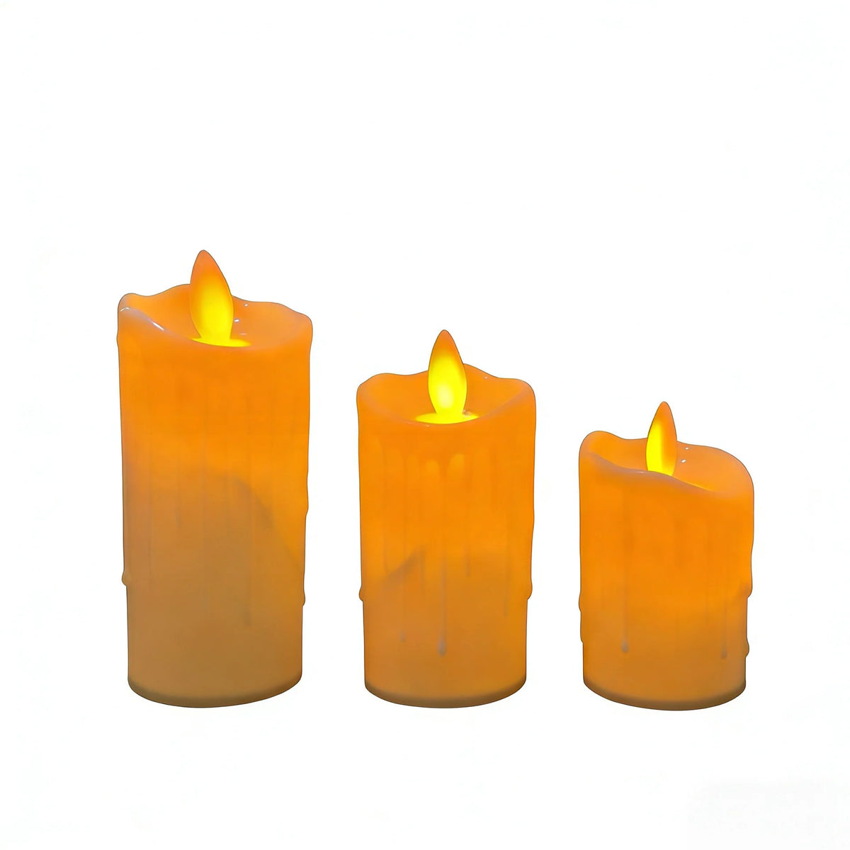 Decorative LED Candles Realistic Flicker Wax-Look Finish & Timer
