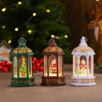 Decorative LED Lantern Holiday Figurine Battery-Operated Warm LED