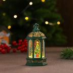 Decorative LED Lantern Holiday Figurine Battery-Operated Warm LED
