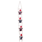 Decorative Ladder Handcrafted Christmas Figures Hanging Loop