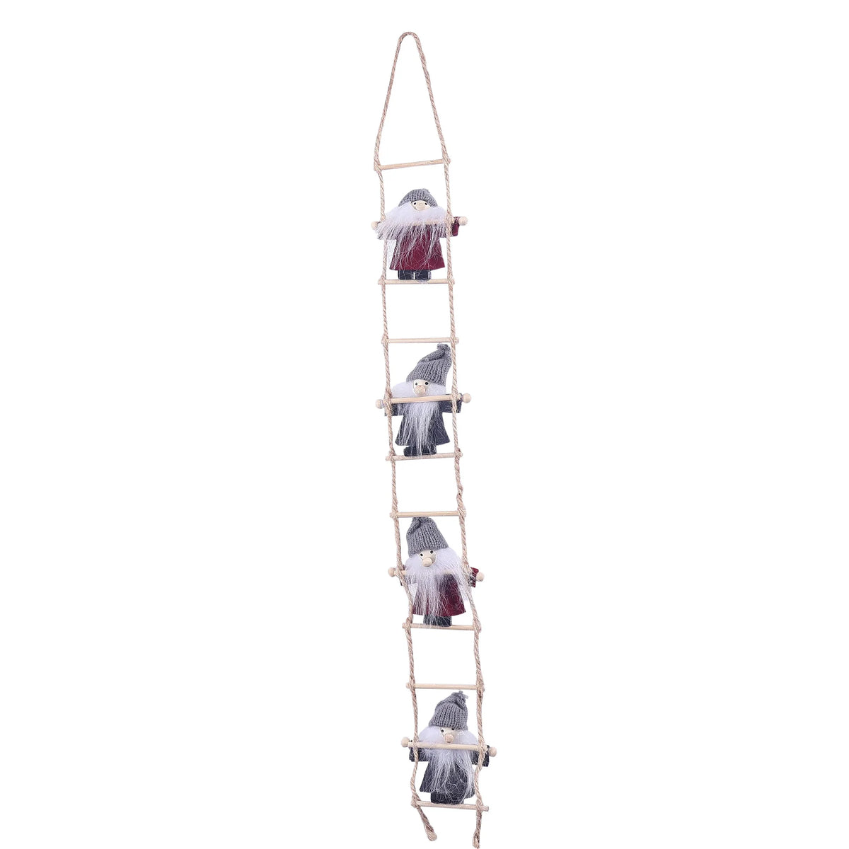 Decorative Ladder Handcrafted Christmas Figures Hanging Loop