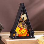 Decorative Lamp Creepy Castle & Bats Warm LED Indoor Outdoor