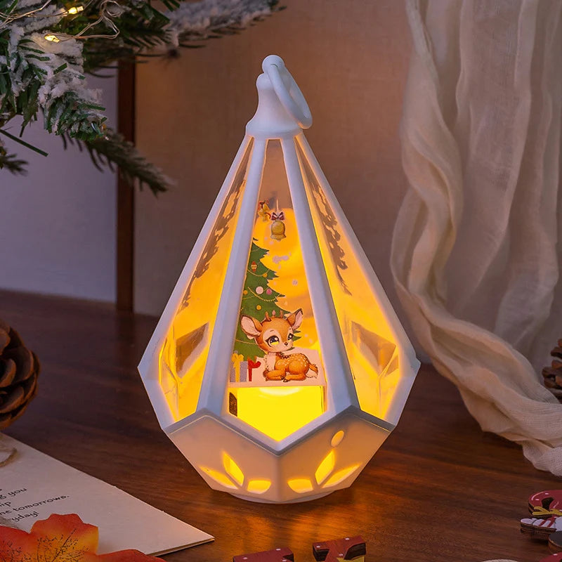 Decorative Lamp Lantern-Shaped Warm Glow Festive Designs