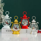 Decorative Lantern Christmas Motif Glass & Metal