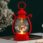 Decorative Lantern Christmas Motif Glass & Metal