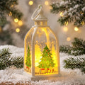 Decorative Lantern Christmas Motif Warm Glow Indoor Outdoor