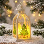 Decorative Lantern Christmas Motif Warm Glow Indoor Outdoor