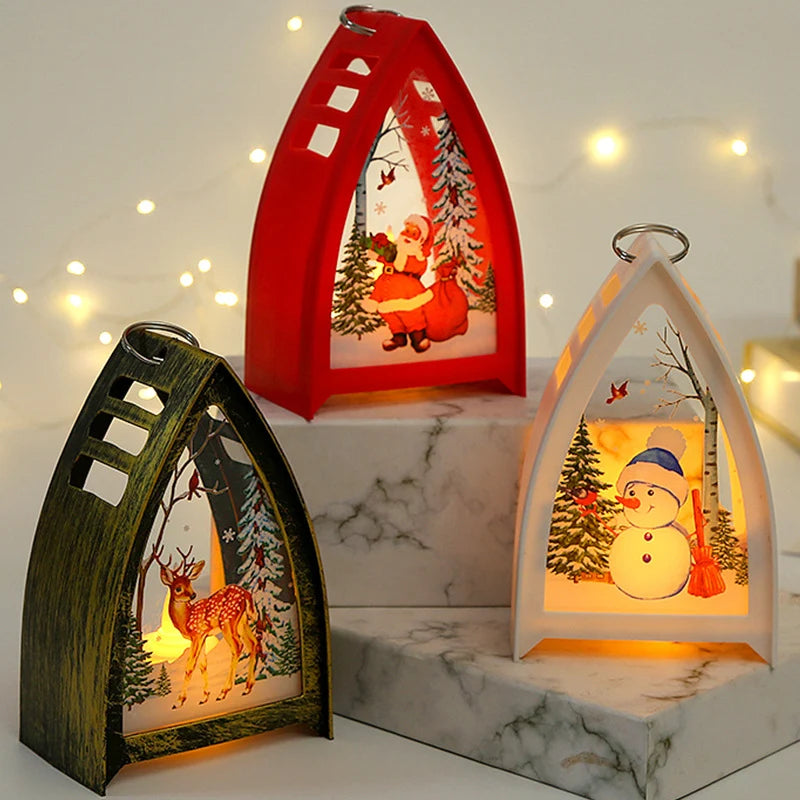 Decorative Lantern Deer Silhouette Candle & LED Compatible