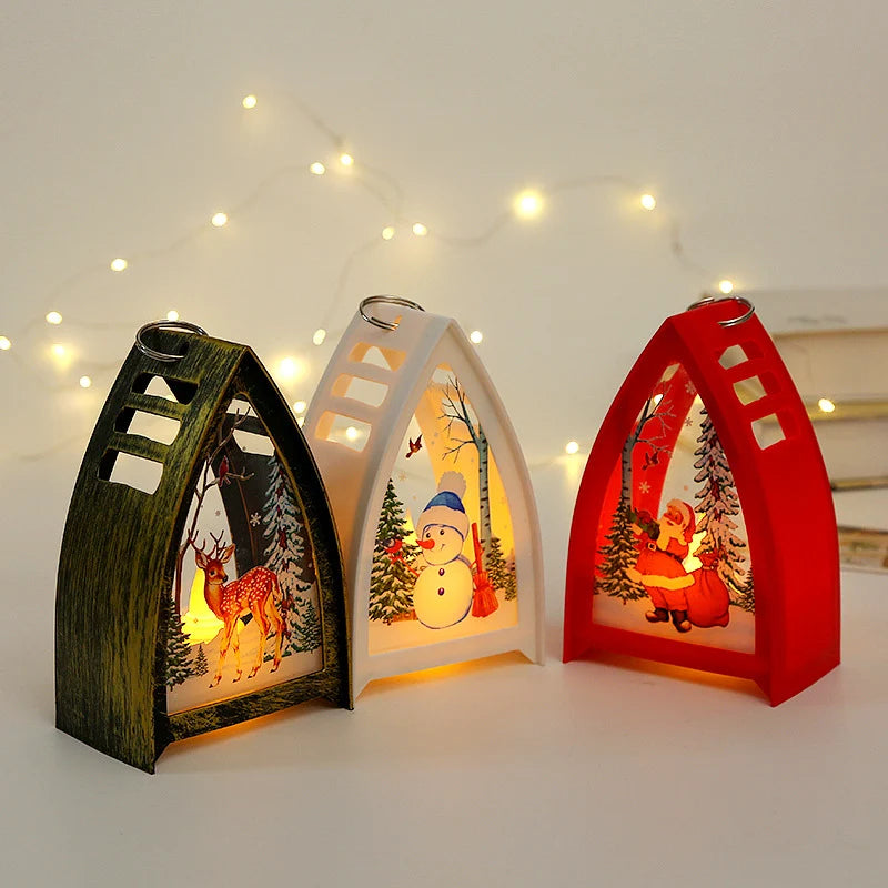 Decorative Lantern Deer Silhouette Candle & LED Compatible