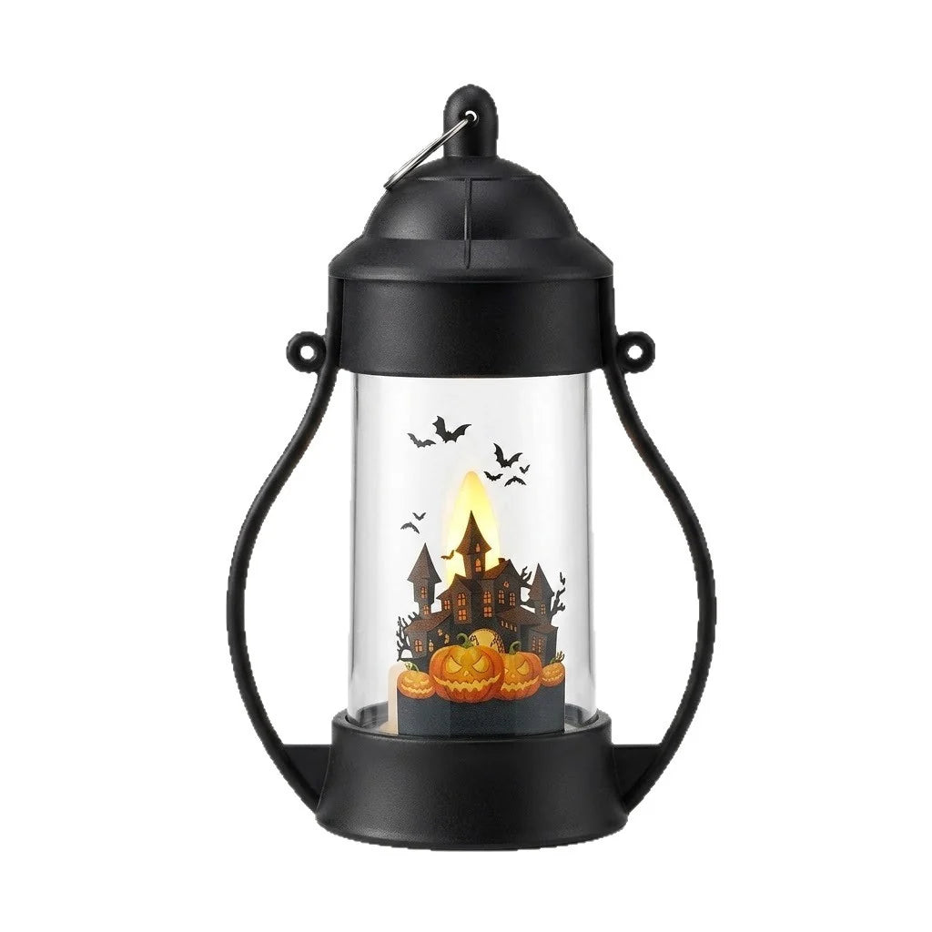 Decorative Lantern Ghost & Cloud Motif Warm Ambient Light