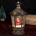 Decorative Lantern Gold Finish Christmas Motifs Indoor & Outdoor
