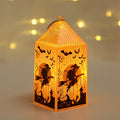 Decorative Lantern Halloween Cutout Warm LED Weather-Resistant