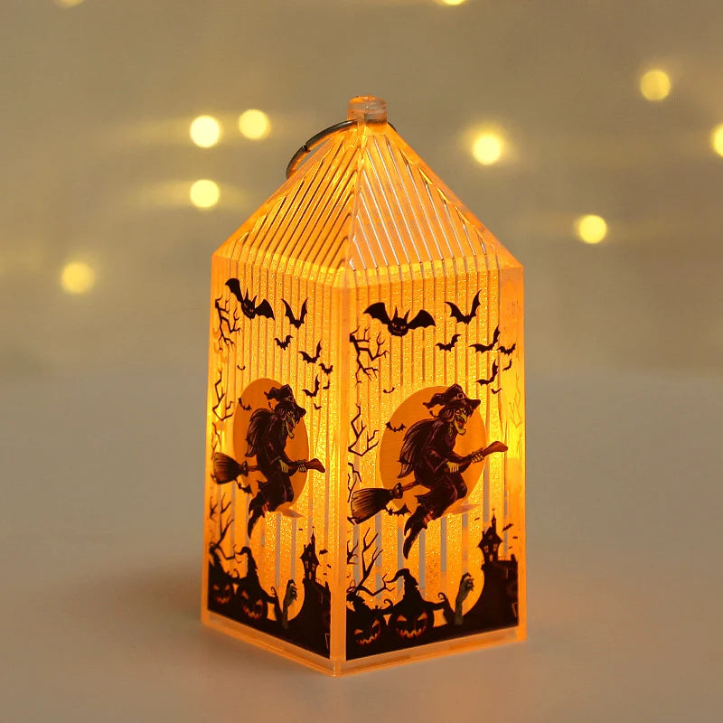 Decorative Lantern Halloween Cutout Warm LED Weather-Resistant