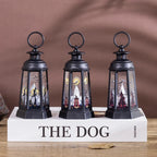 Decorative Lantern Halloween Cutouts Weather-Resistant Portable Handle