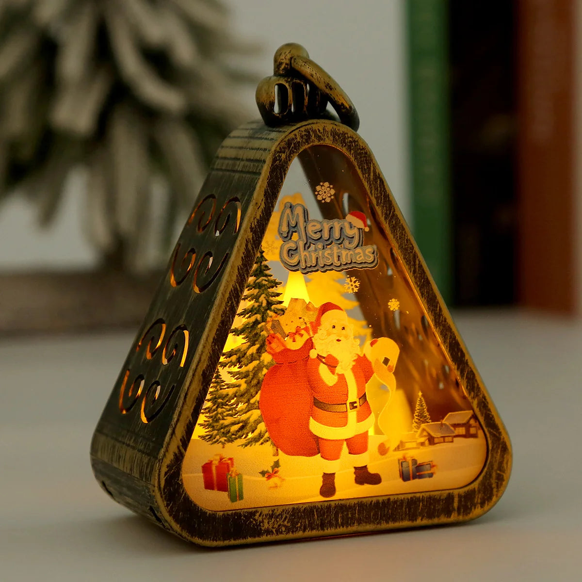 Decorative Lantern House Shaped Soft LED Glow