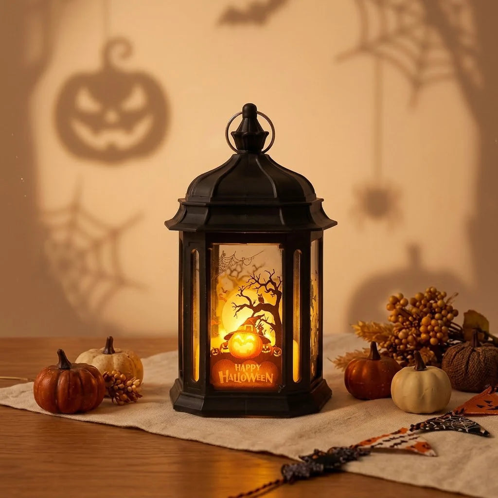 Decorative Lantern Metal Cutout Tea Light & LED Compatible
