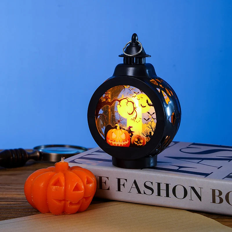 Decorative Lantern Patterned Cutout Metal Indoor Outdoor
