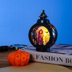 Decorative Lantern Patterned Cutout Metal Indoor Outdoor