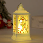 Decorative Lantern Santa Graphic Indoor Sturdy & Portable