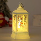 Decorative Lantern Santa Graphic Indoor Sturdy & Portable