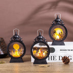 Decorative Lantern Spooky Cutout Indoor Outdoor